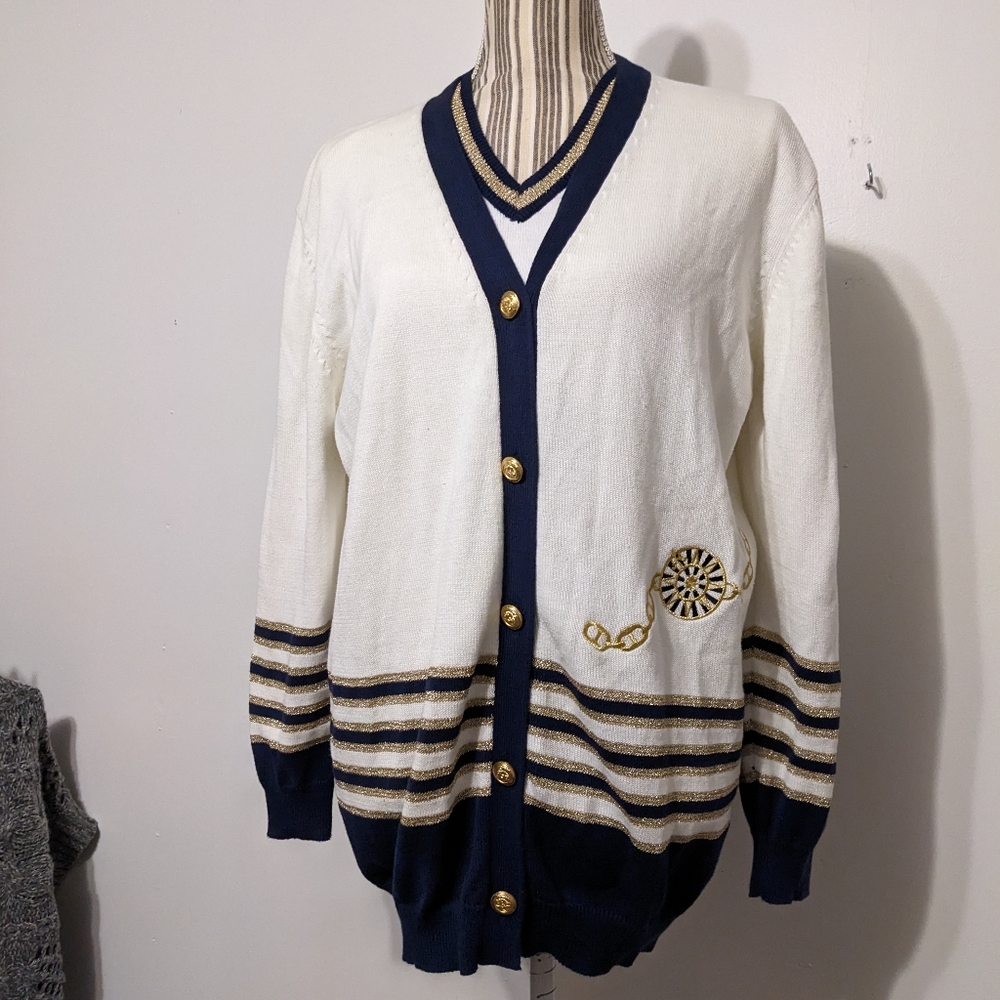 Magnolia vintage two-piece sweater set cardigan vest